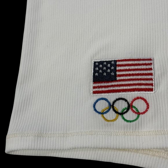 SKIMS Soft‎ Lounge Tank + Boxer Short Set Team USA White 2X/XL - Picture 11 of 15